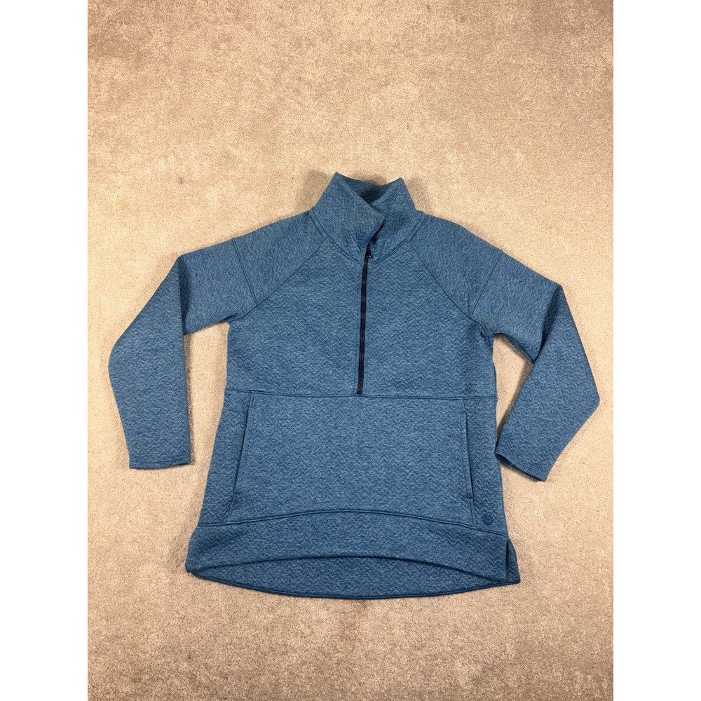 L.L Bean Women's Marine Blue FlexForward Quilted Half-Zip Pullover‎ Small Petite
